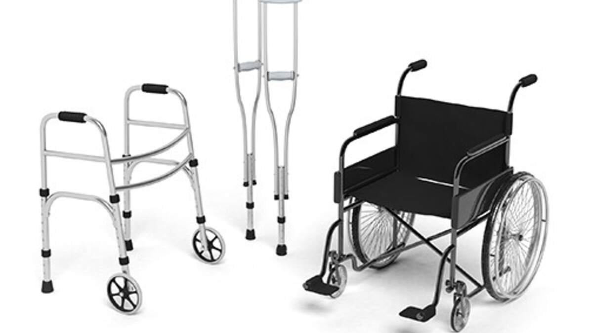 Wheelchair and medical equipment available at the pharmacy